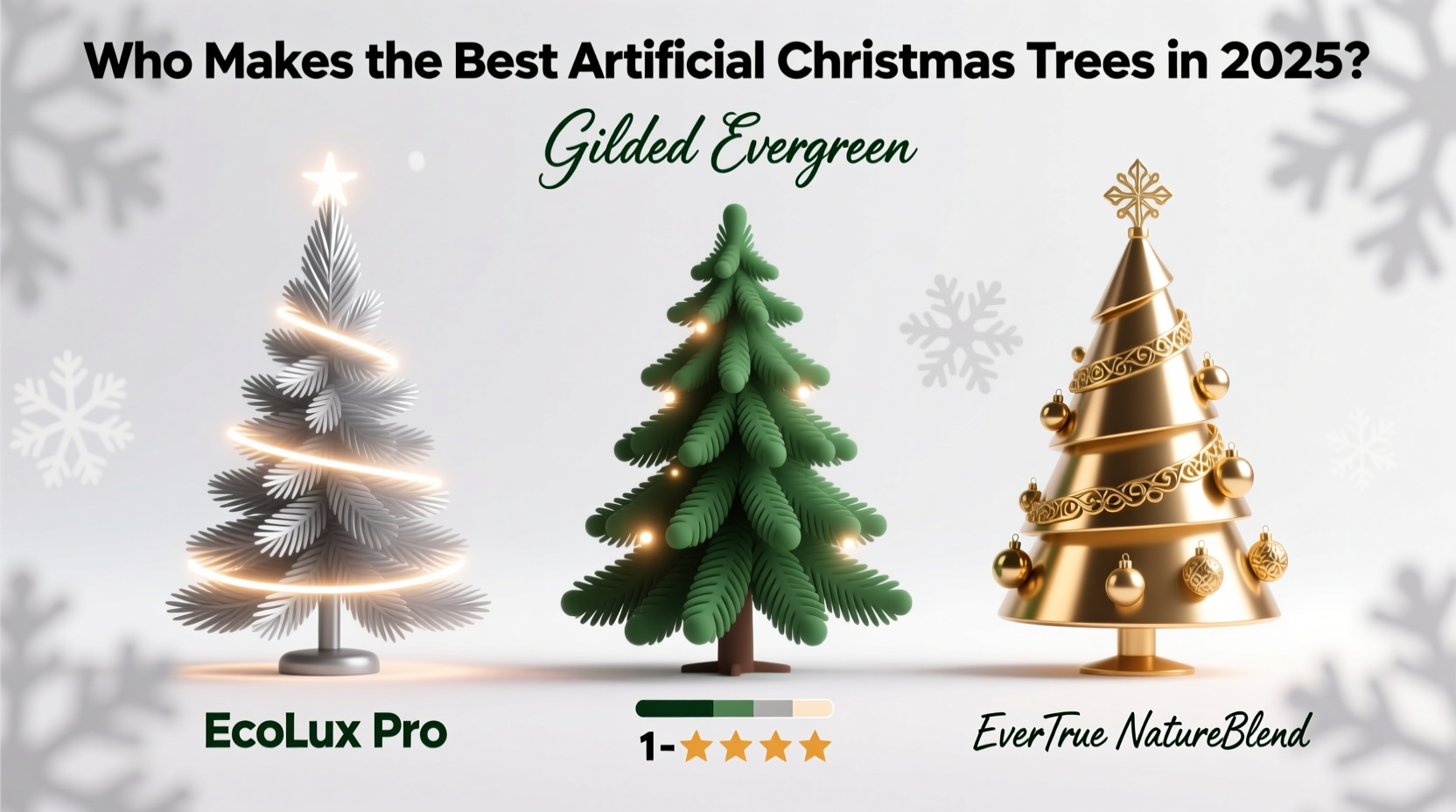 who makes the best artificial christmas trees