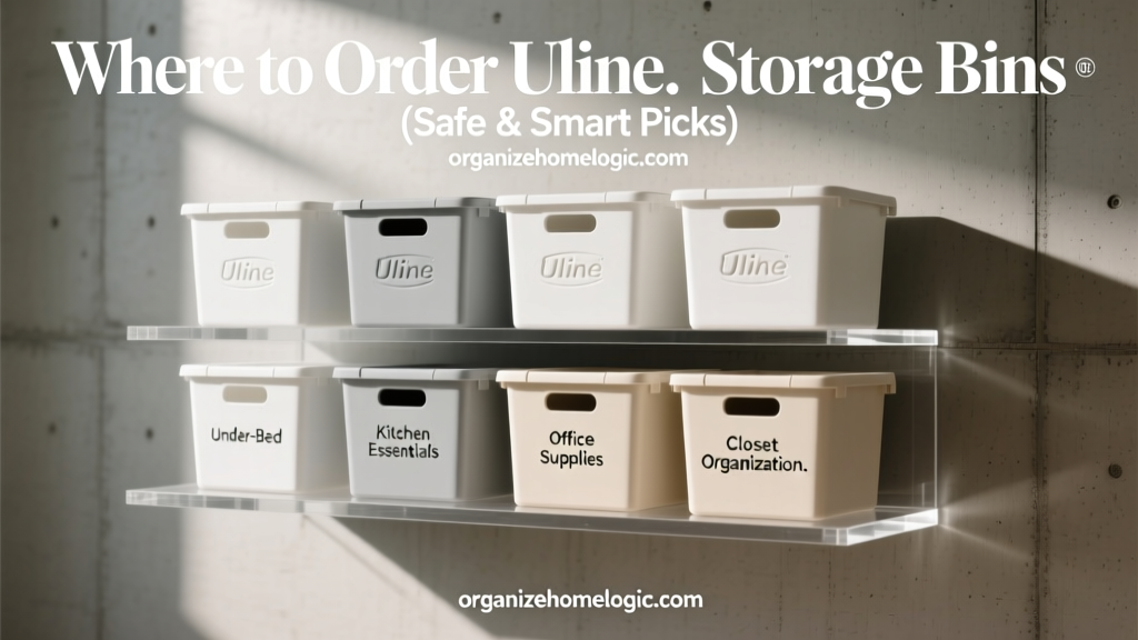Where to Order Uline Storage Bins (Safe & Smart Picks)