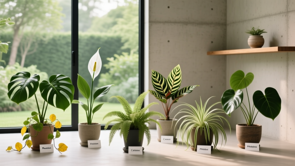 Humidity-Absorbing Plants with Yellow Leaves