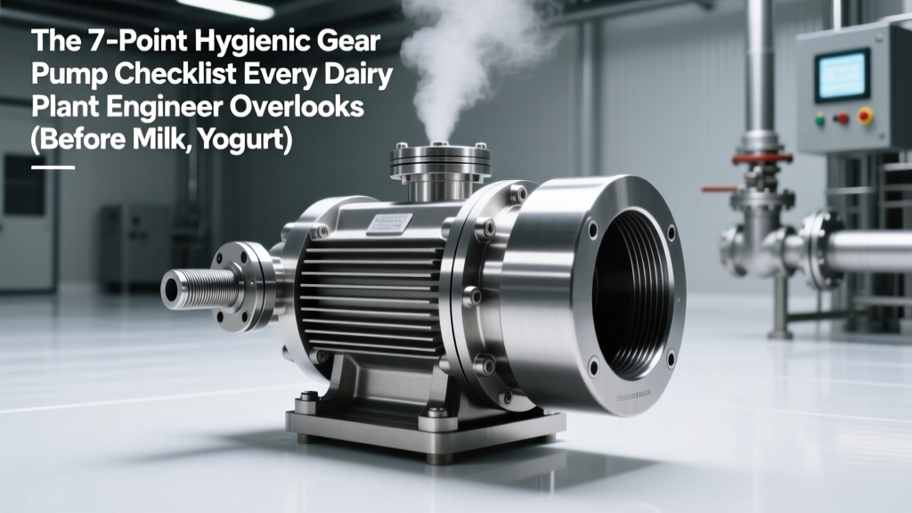 7-Point Hygienic Gear Pump Checklist for Dairy Engineers