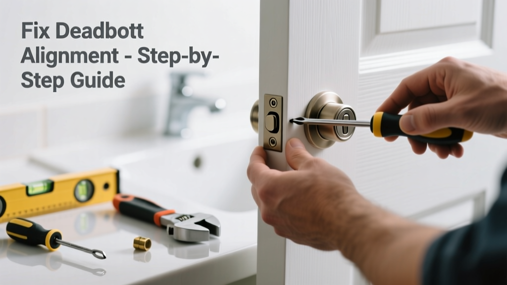 Fix Bathroom Door Deadbolt Alignment Issues