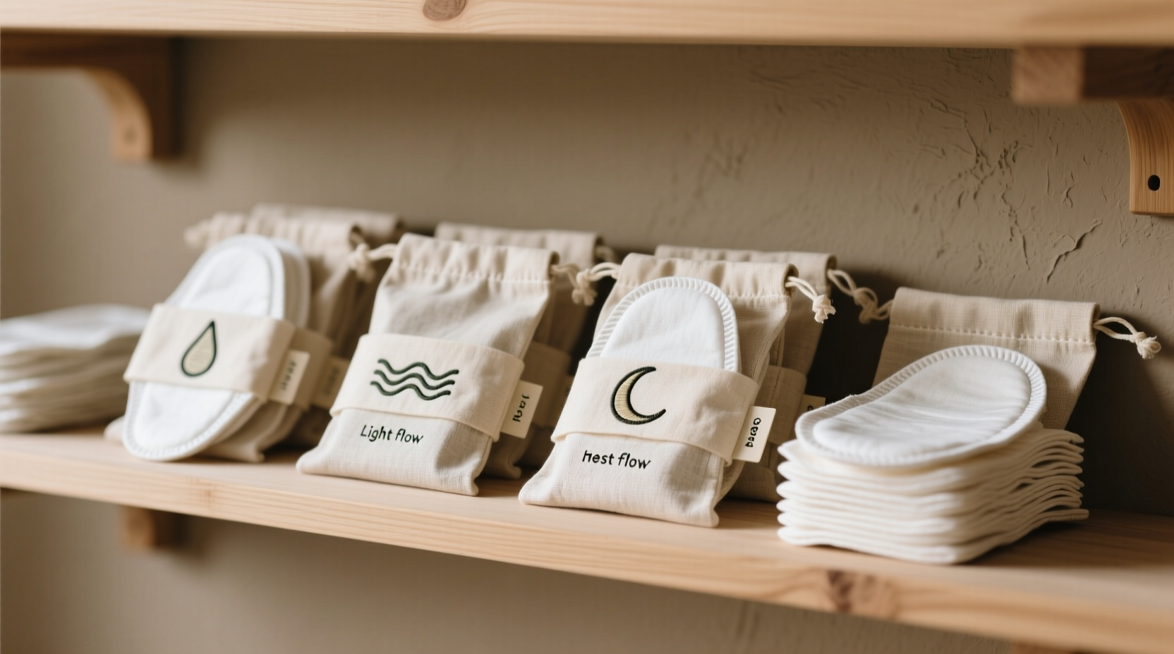 cloth pad organization by cycle phase
