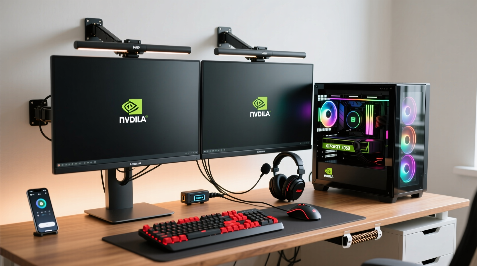how to set up a dual monitor gaming station without spending a fortune