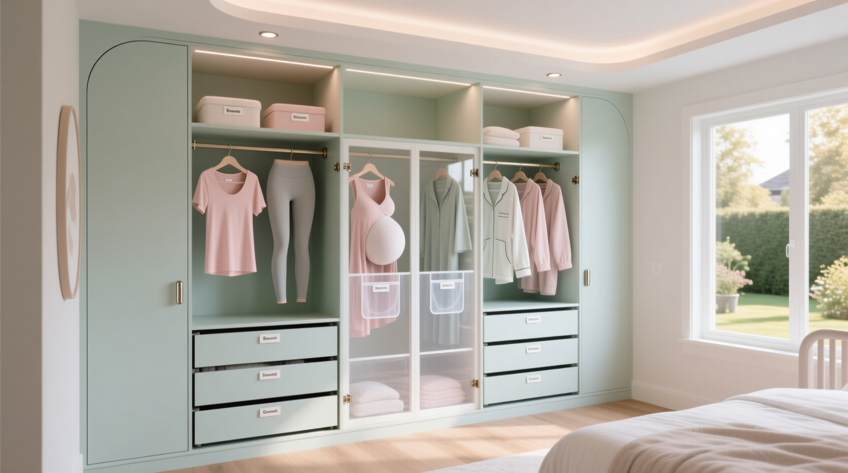 postpartum closet organization tips