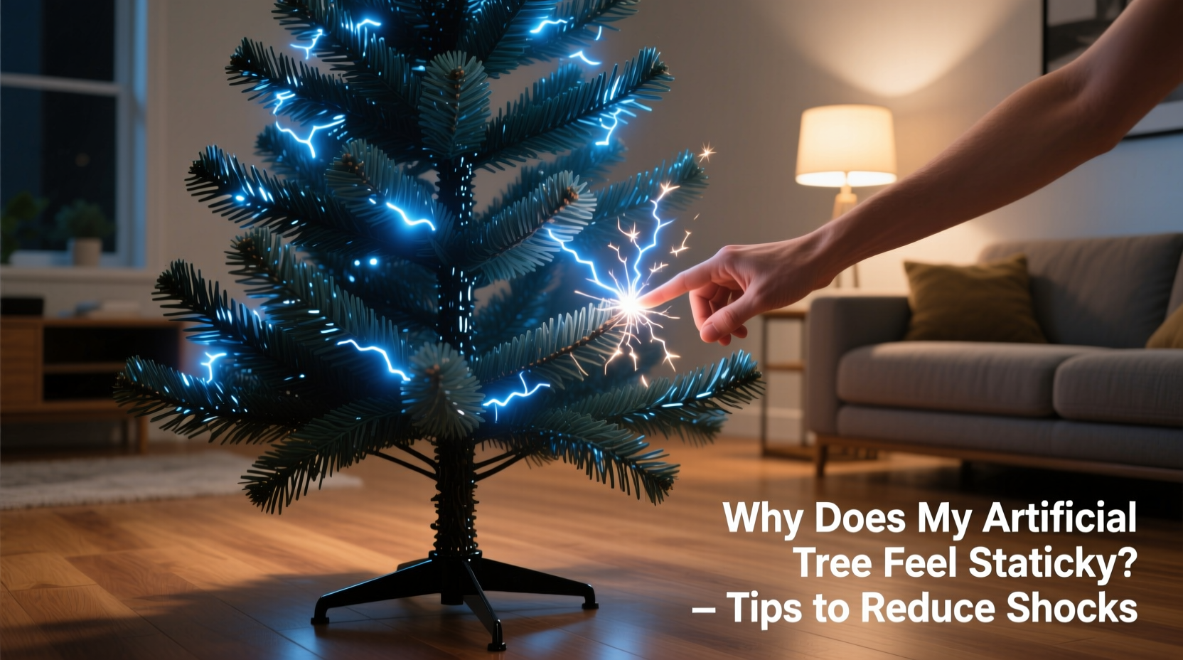 why does my artificial tree feel staticky and how to reduce shocks