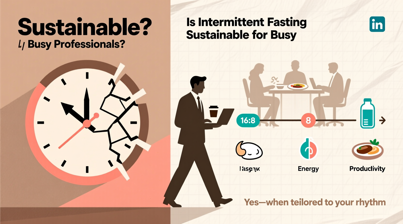 is intermittent fasting sustainable for busy professionals with irregular schedules