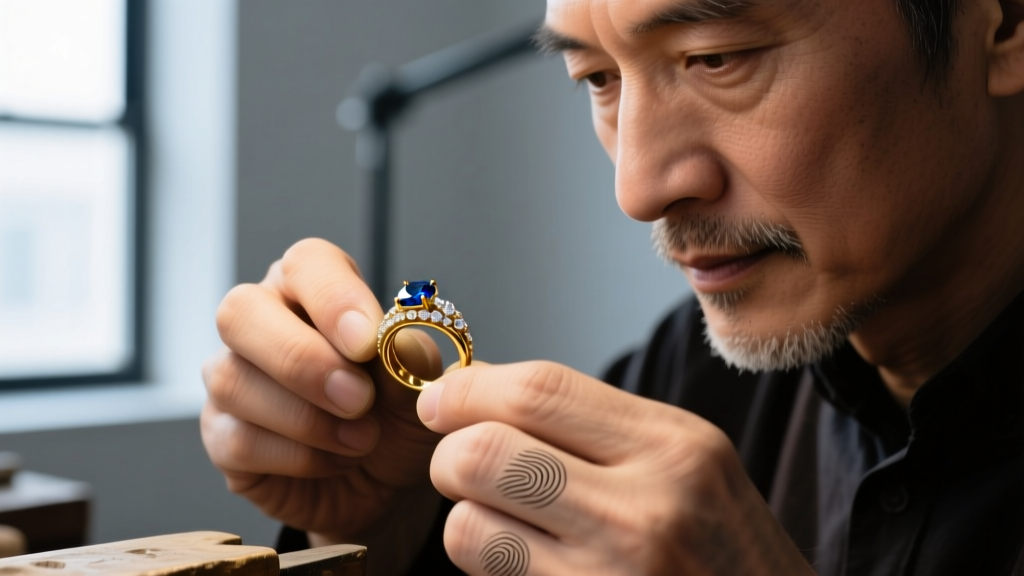 Close-up of a jeweler