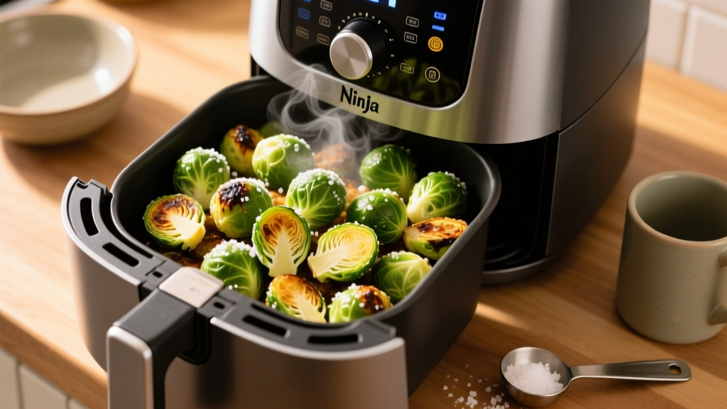 Crispy Frozen Brussels Sprouts in Ninja Air Fryer