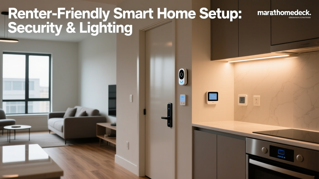 Renter-Friendly Smart Home Setup: Security & Lighting