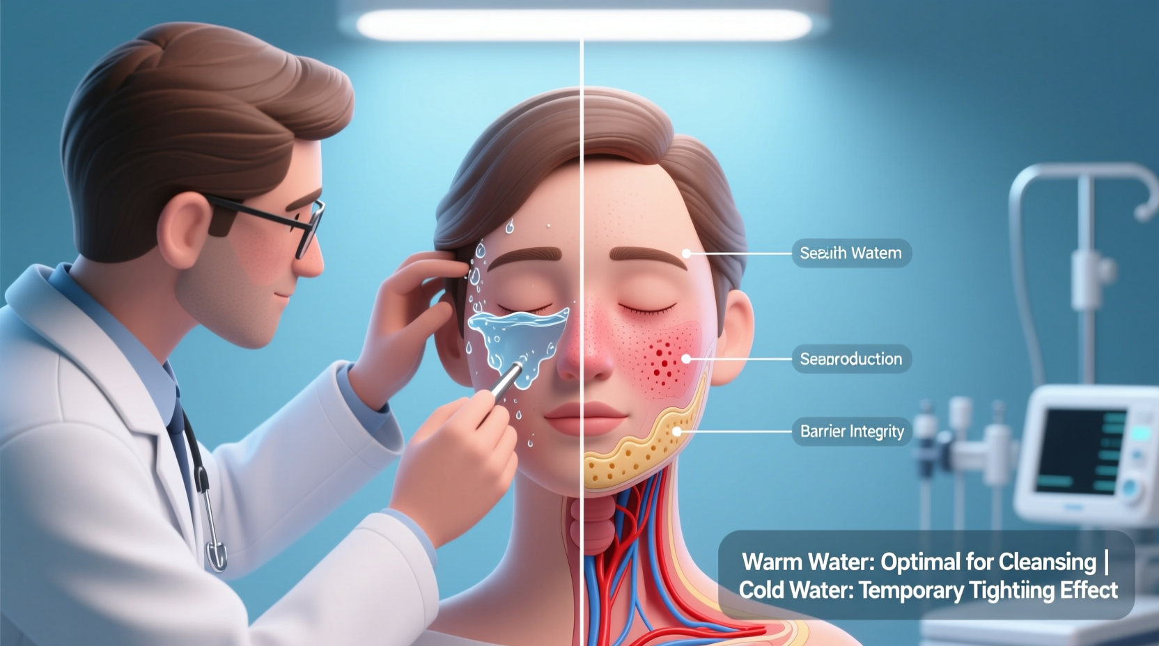 is it better to wash your face with cold or warm water dermatologist view