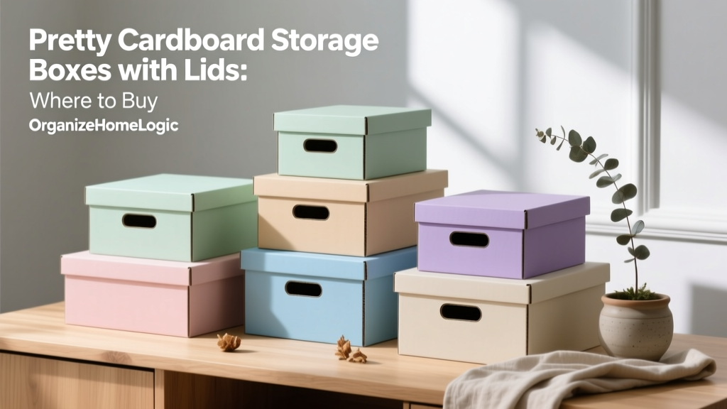 Pretty Cardboard Storage Boxes with Lids: Where to Buy