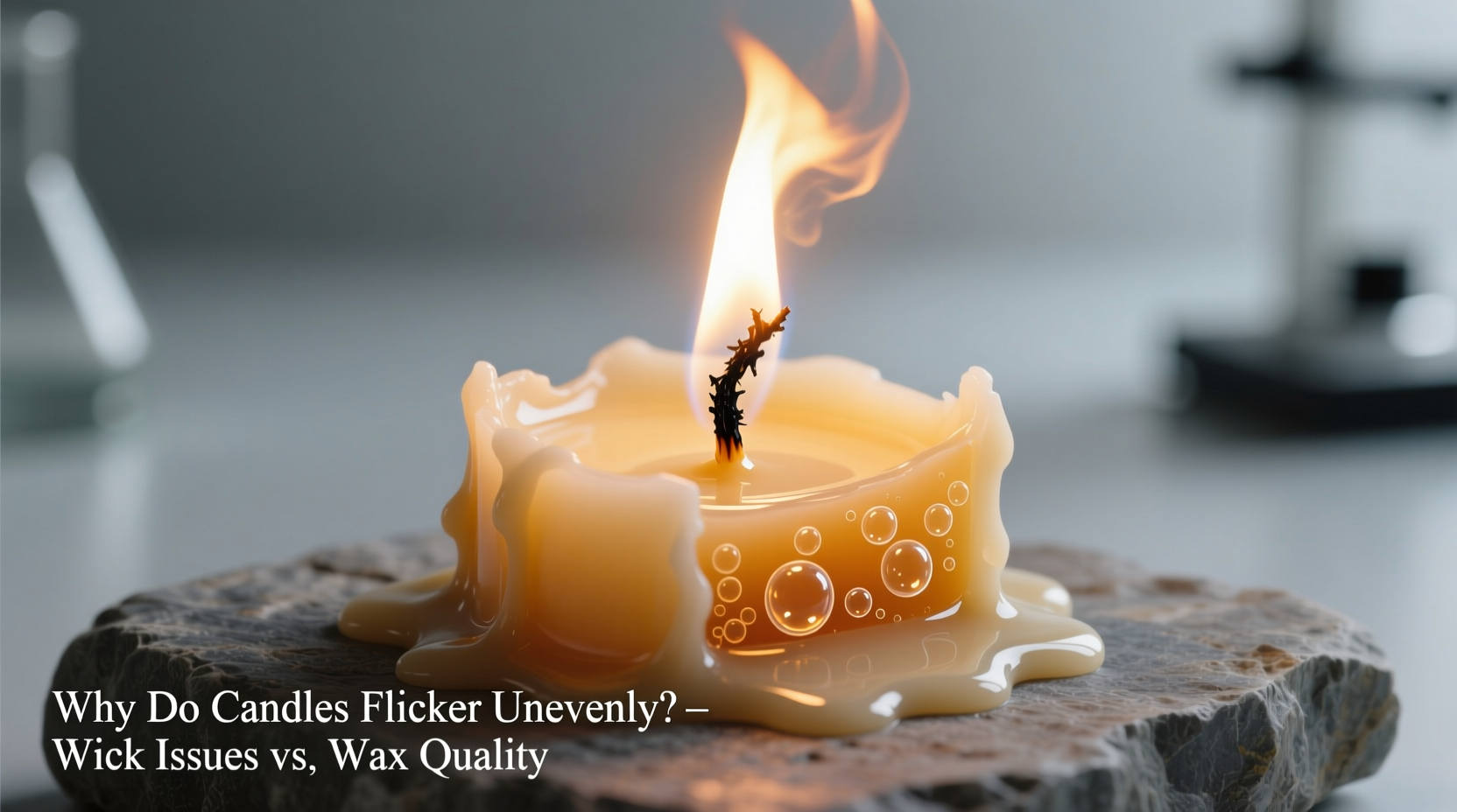 why do some candles flicker unevenly wick issues or wax quality