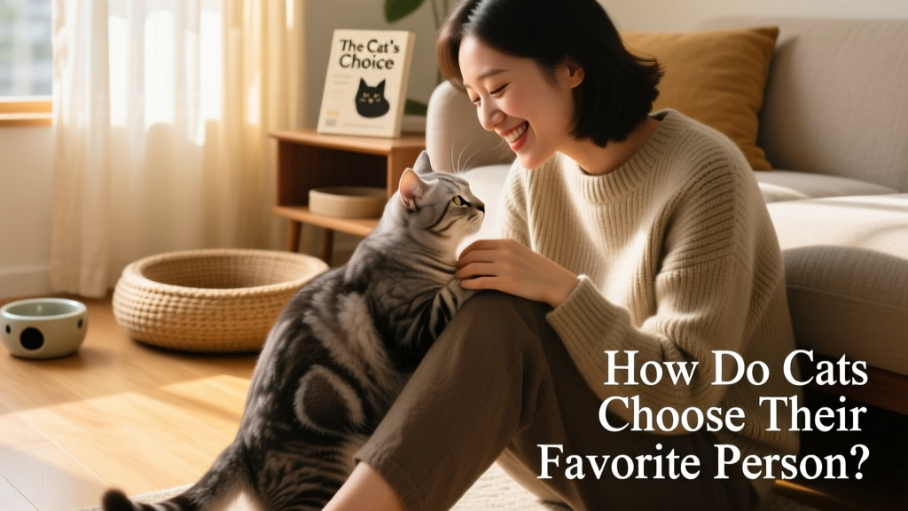 A cat rubbing affectionately against a person’s leg in a cozy home setting