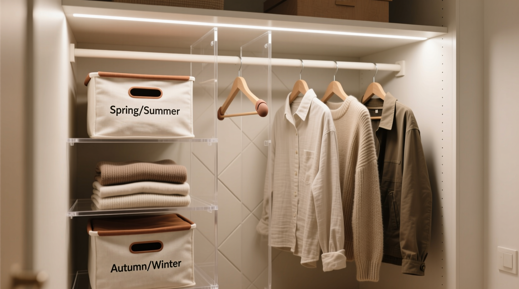 how to rotate seasonal clothes in small closets efficiently and stylishly