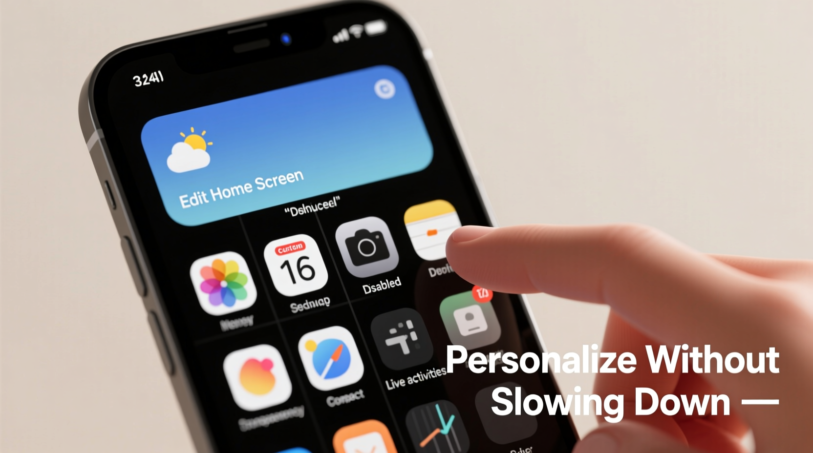 how to personalize your iphone home screen without slowing it down