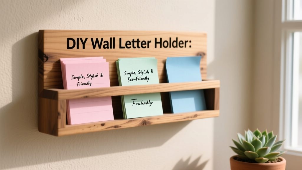 DIY Wall Letter Holder: Simple, Stylish & Eco-Friendly
