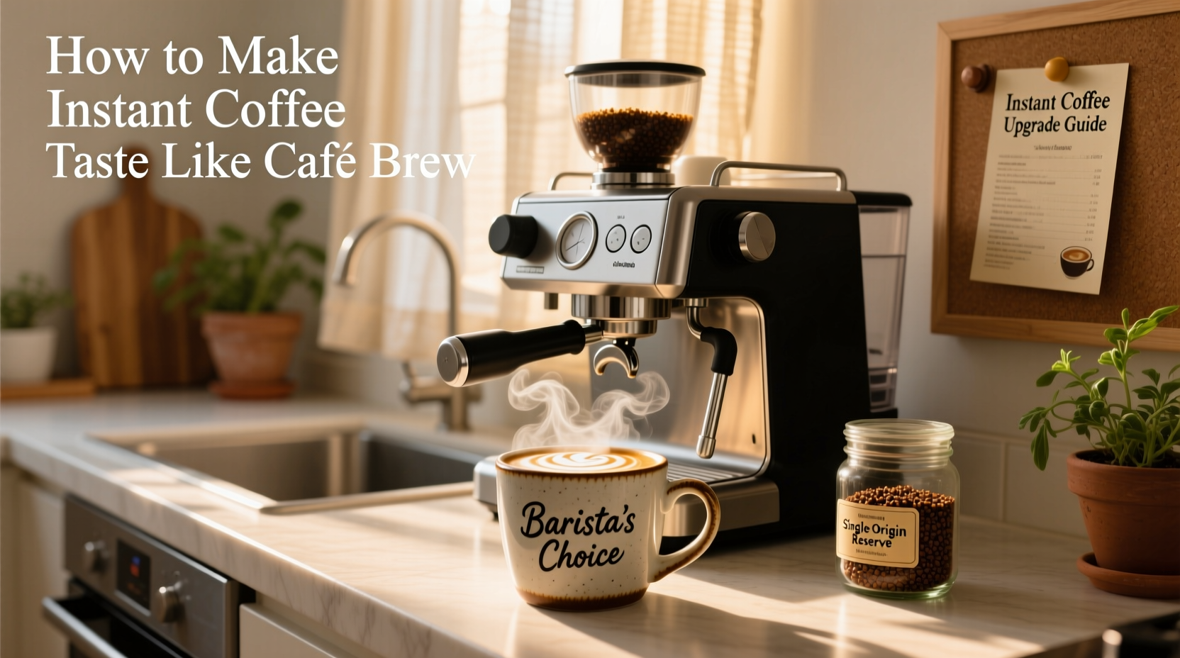 how to make instant coffee taste like cafe brew with simple upgrades