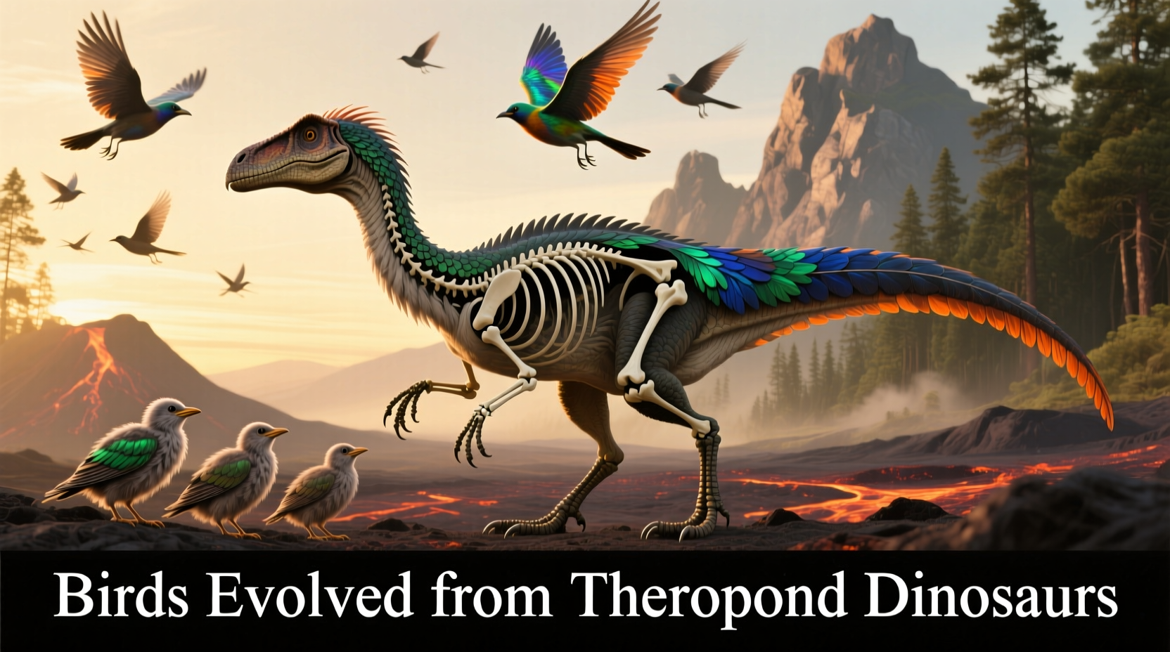 Birds Evolved from Theropod Dinosaurs