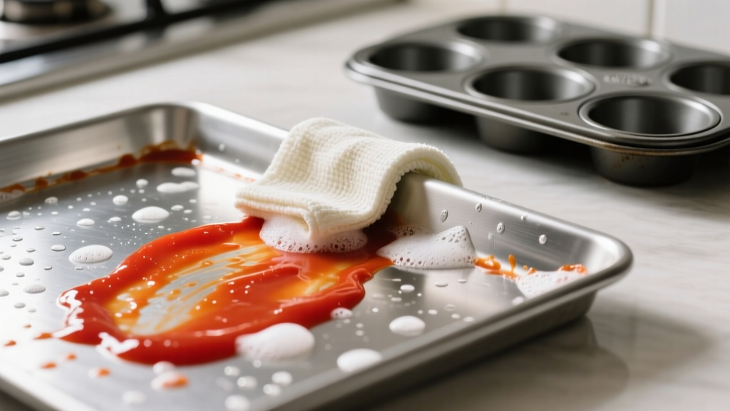 Tested: How to Get Tomato Sauce Out of Baking Sheets Fast