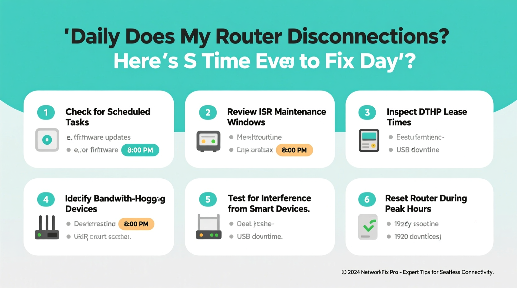 why does my router keep disconnecting at the same time every day troubleshooting tips