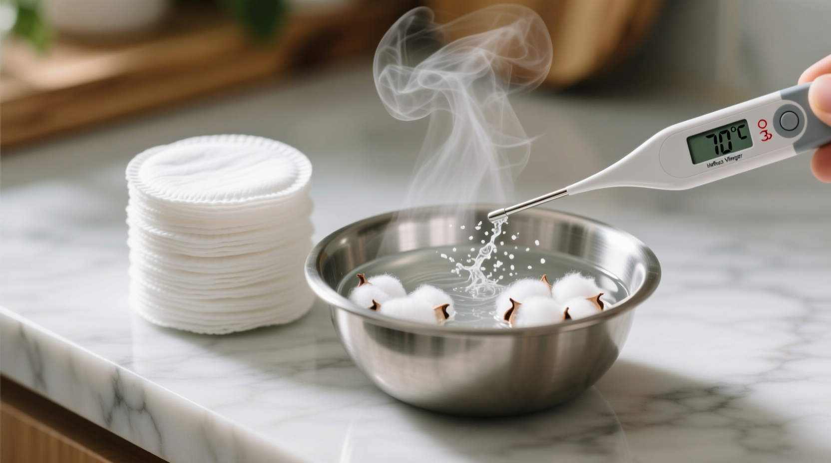 eco friendly cleaning disinfect cotton pads safely