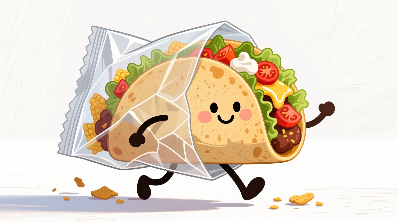 make a walking taco in a bag of fritos for an easy p