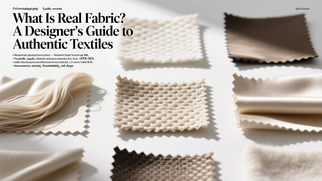 What Is Real Fabric? A Designer’s Guide to Authentic Textiles