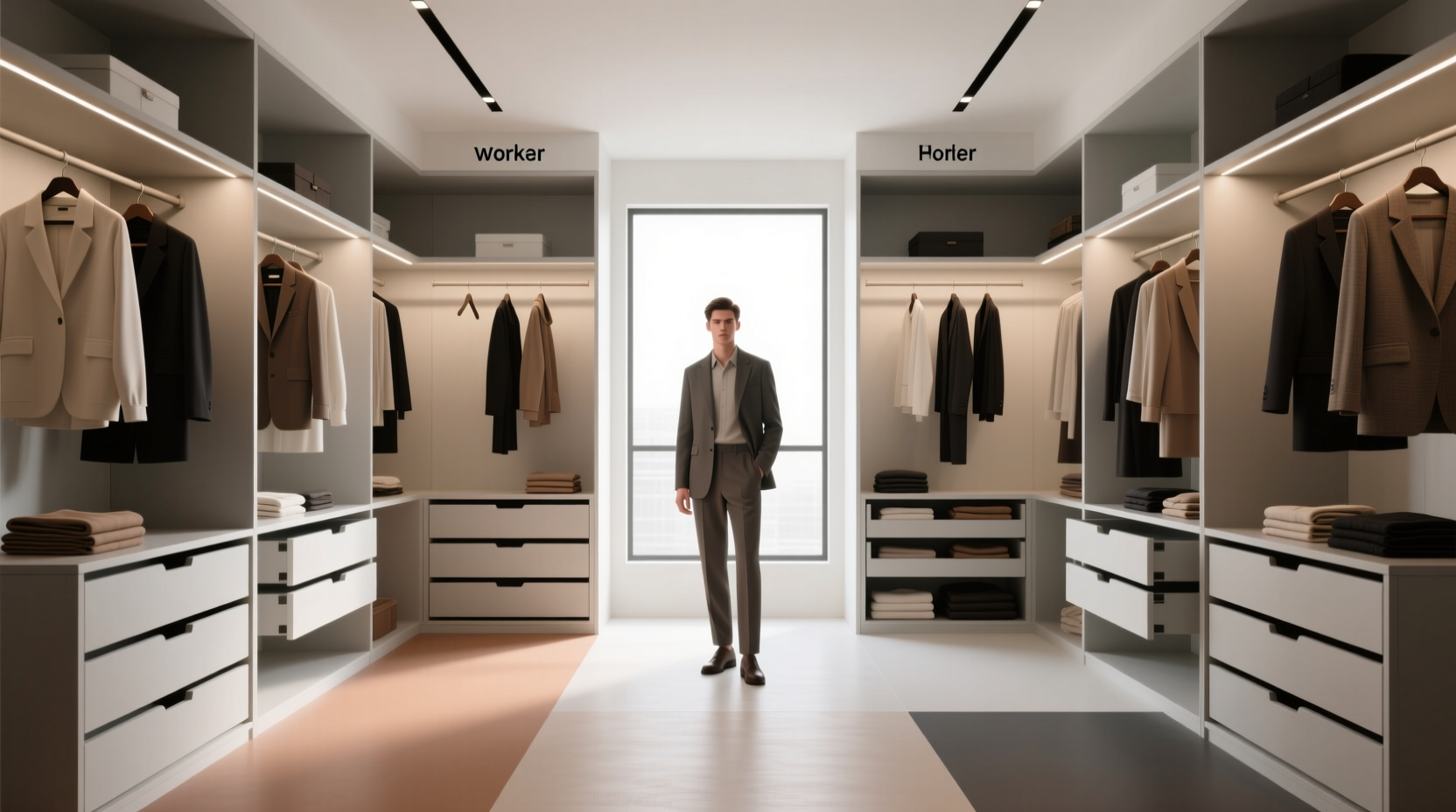 closet organization tips for hybrid work