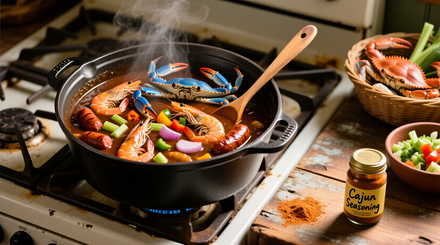 how to cook seafood gumbo