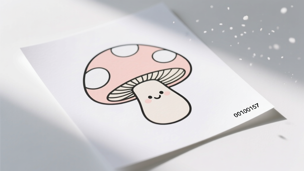 Mushroom Coloring Pages 00100157: Safety-First Creative Activity for Children Ages 3–8