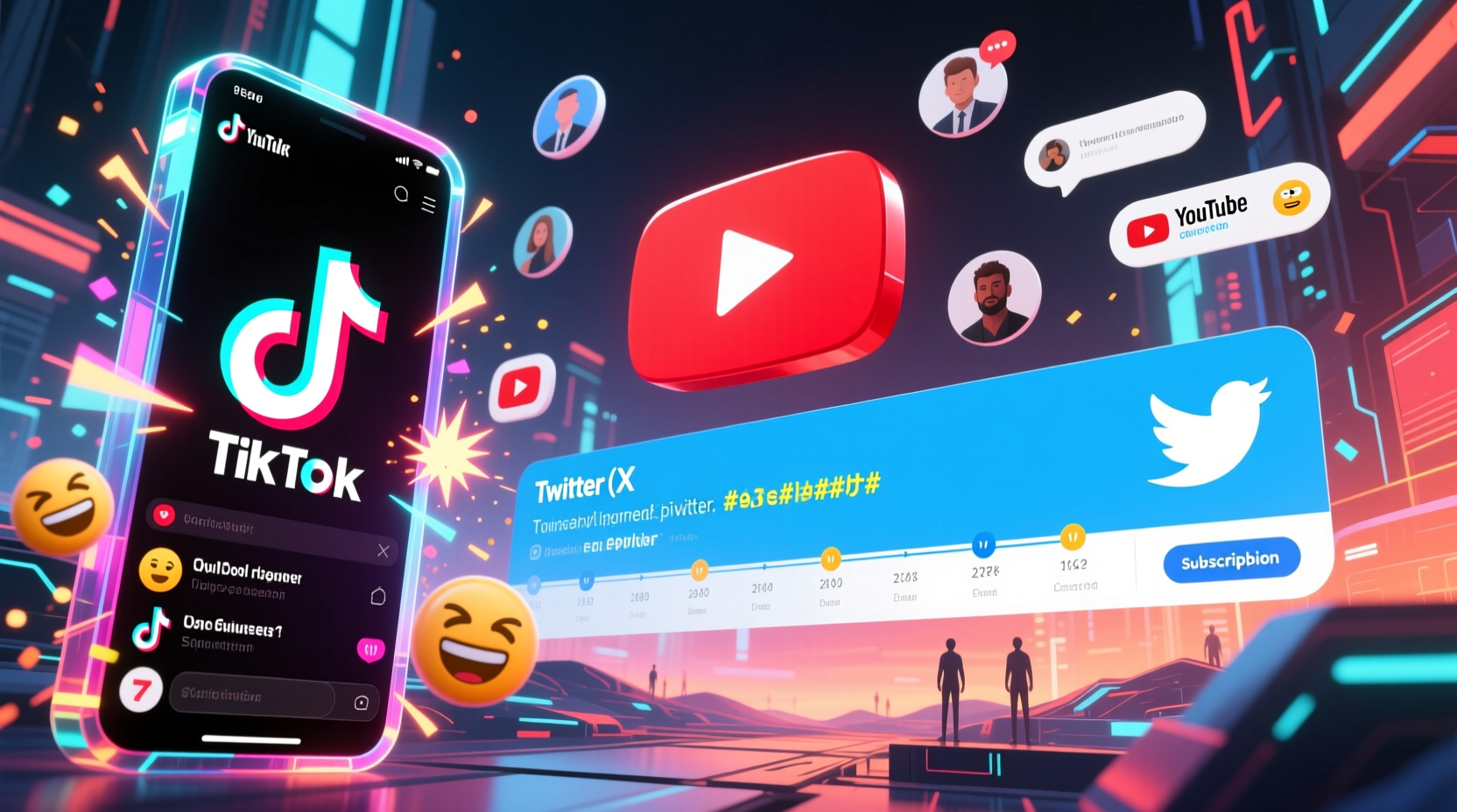 iktok meta twitter and youtube all have different pl