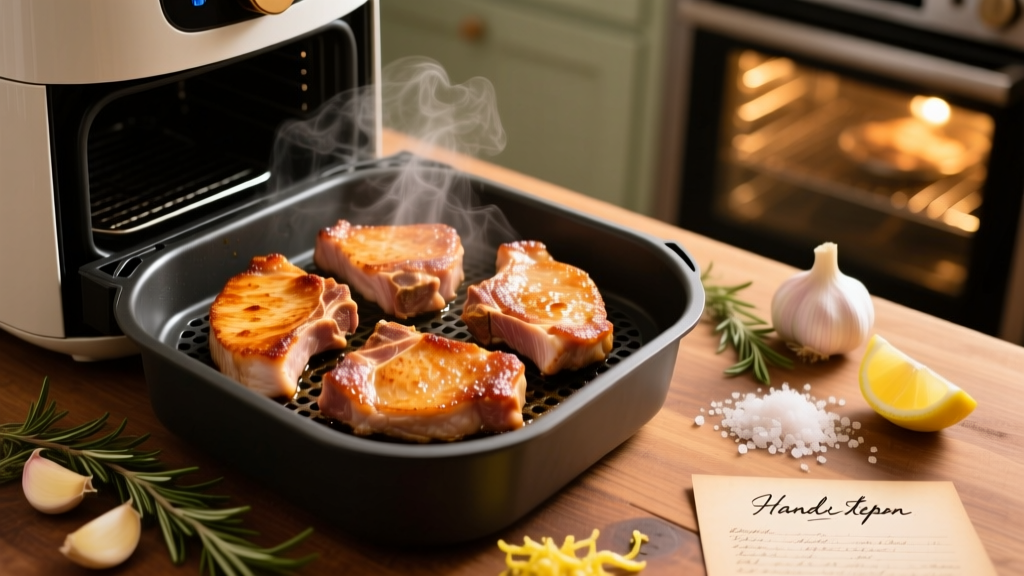 Easy Air Fryer Boneless Pork Chops (Crispy & Juicy!)