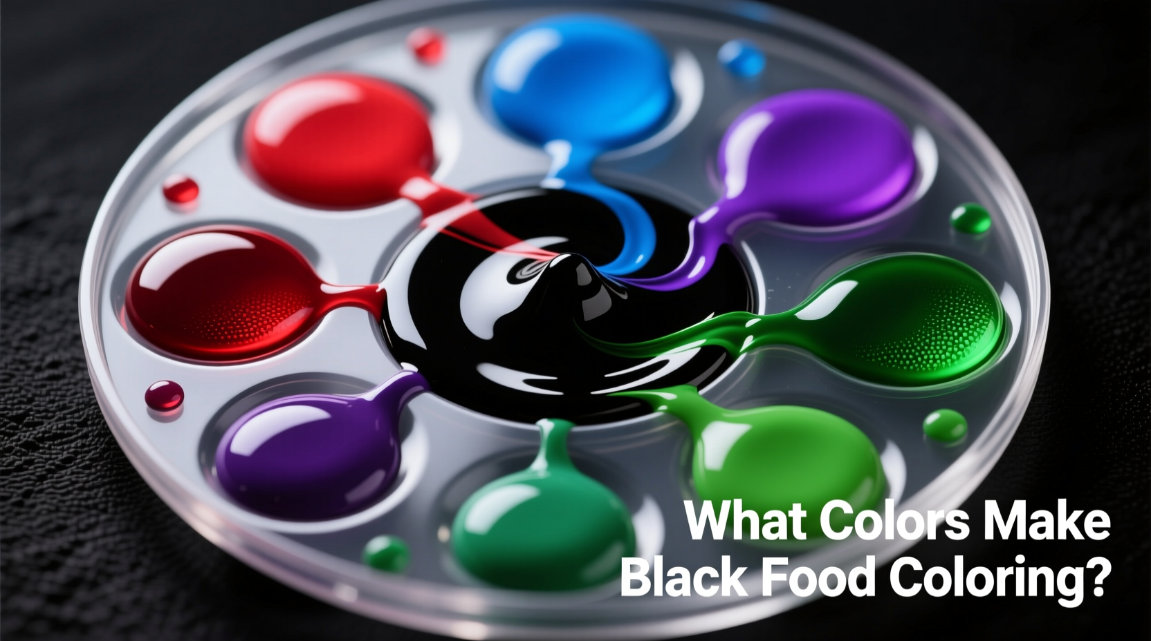 what colors make black food coloring