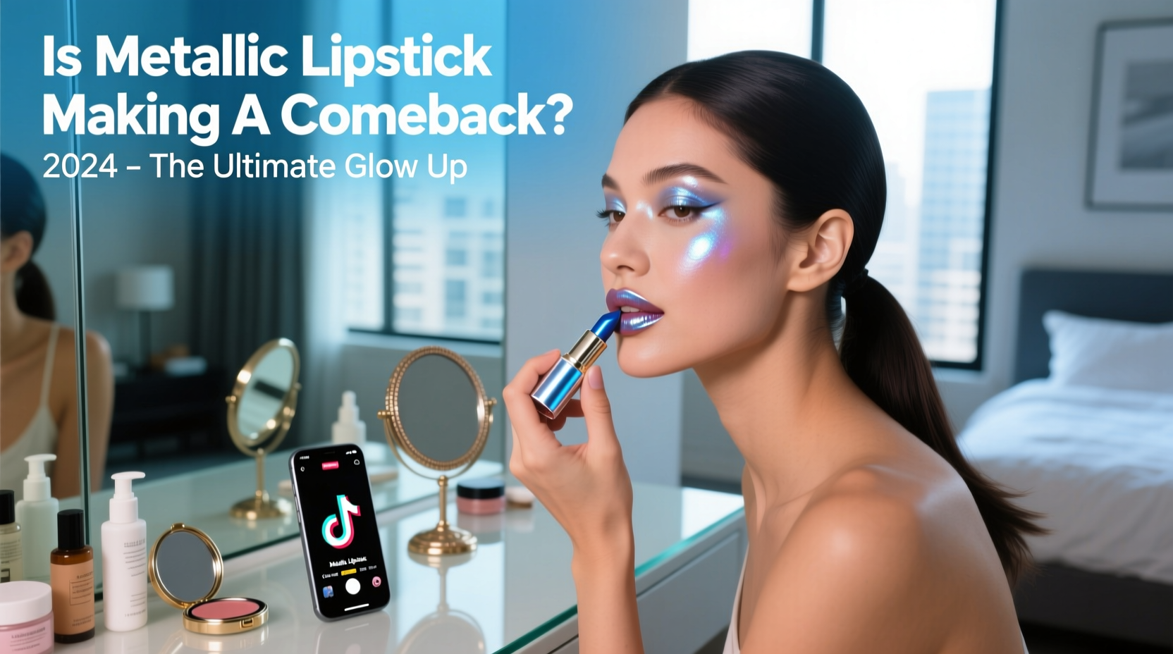 metallic lipstick trend is it making a comeback on tiktok