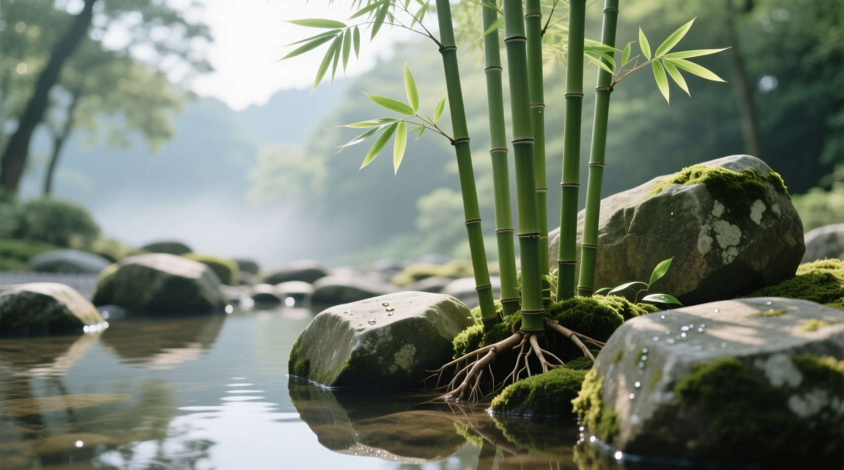how to take care of a bamboo plant in rocks