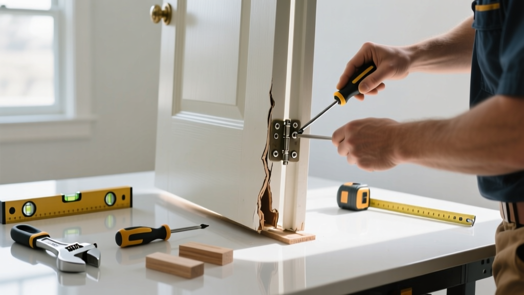 How to Fix a Sagging Door That Sticks or Won’t Latch