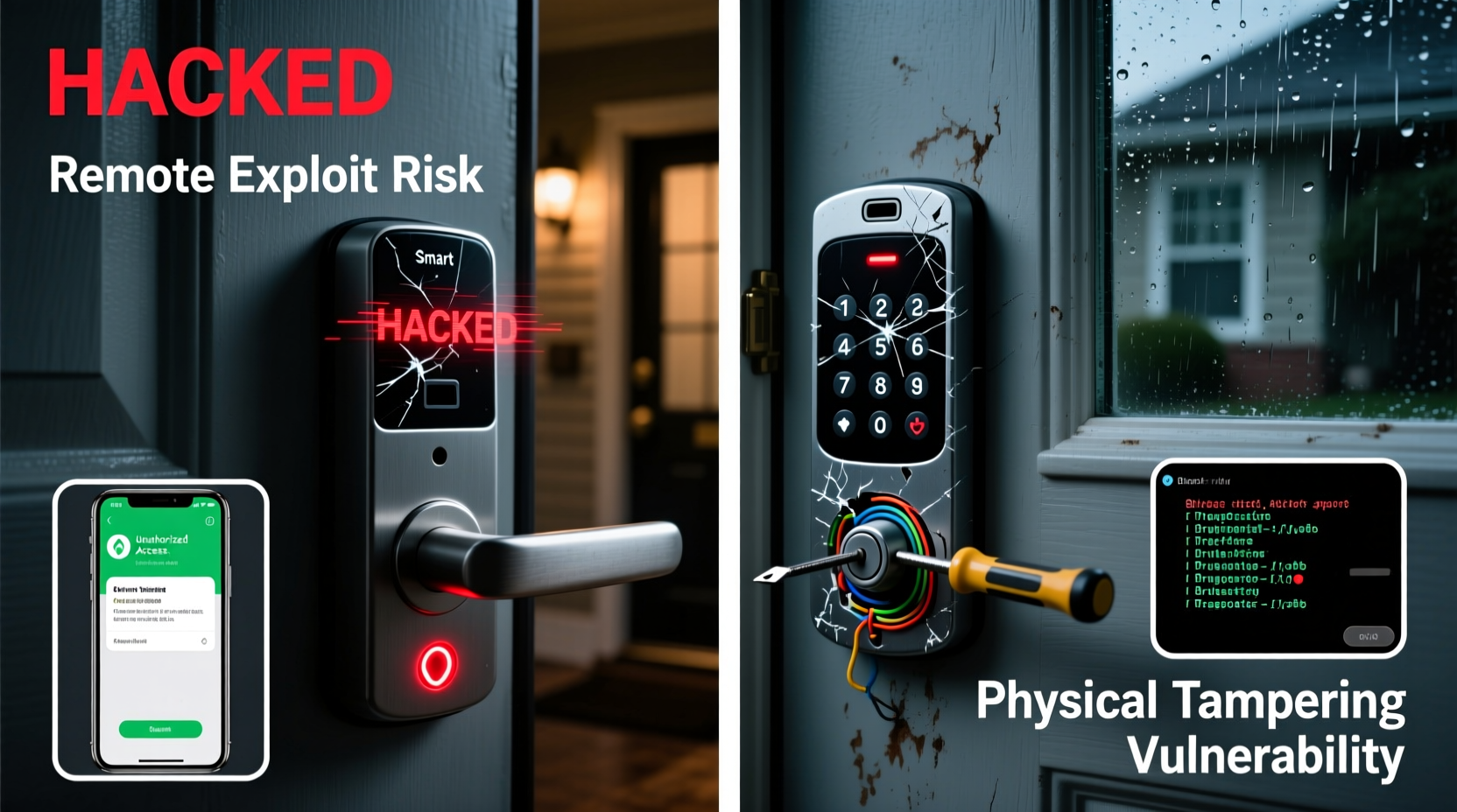 smart lock vs keypad lock security vulnerabilities explained