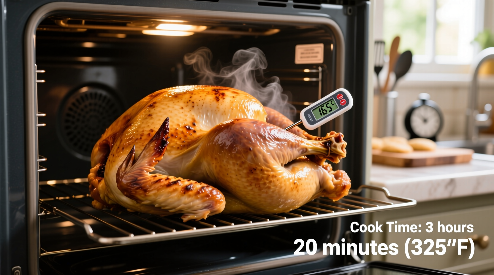 10-Pound Turkey Cooking Time: Exact Minutes at 325°F