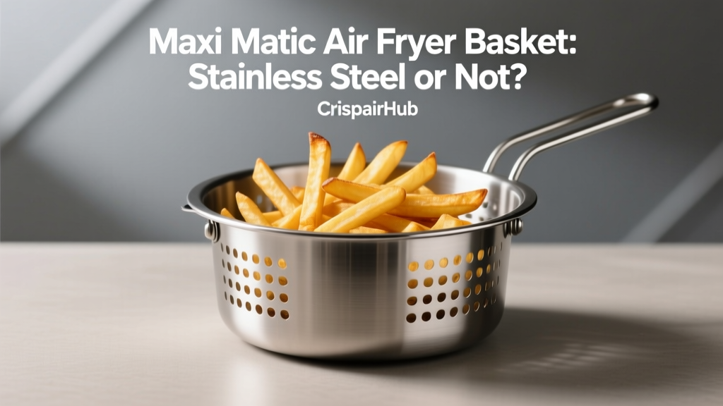 Maxi Matic Air Fryer Basket: Stainless Steel or Not?