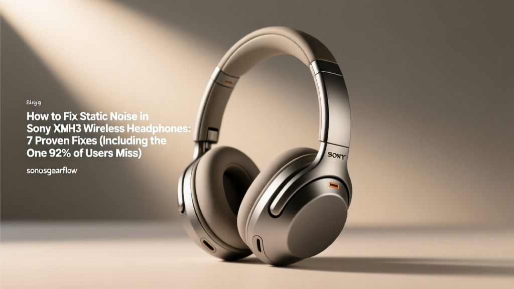 Fix Static Noise in Sony XMH3 Headphones (2026)
