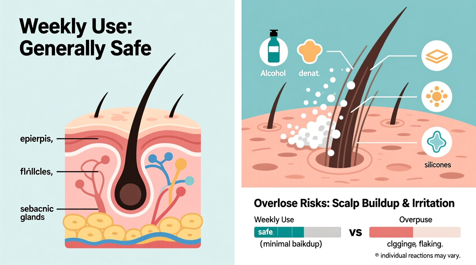 does dry shampoo actually damage your scalp or is it safe for weekly use