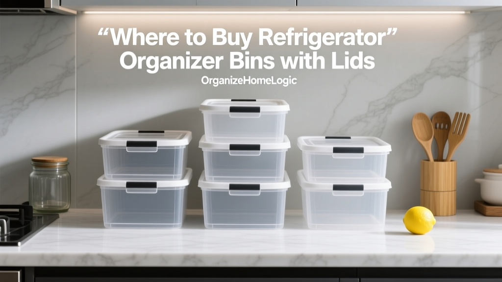 Where to Buy Refrigerator Organizer Bins with Lids