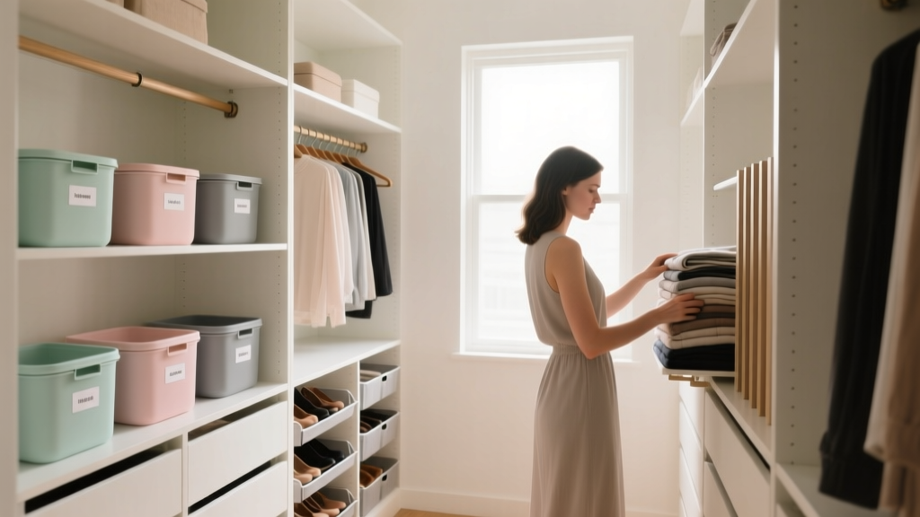 Organizing a Walk-In Closet for Petite Frames: Hangers, S...