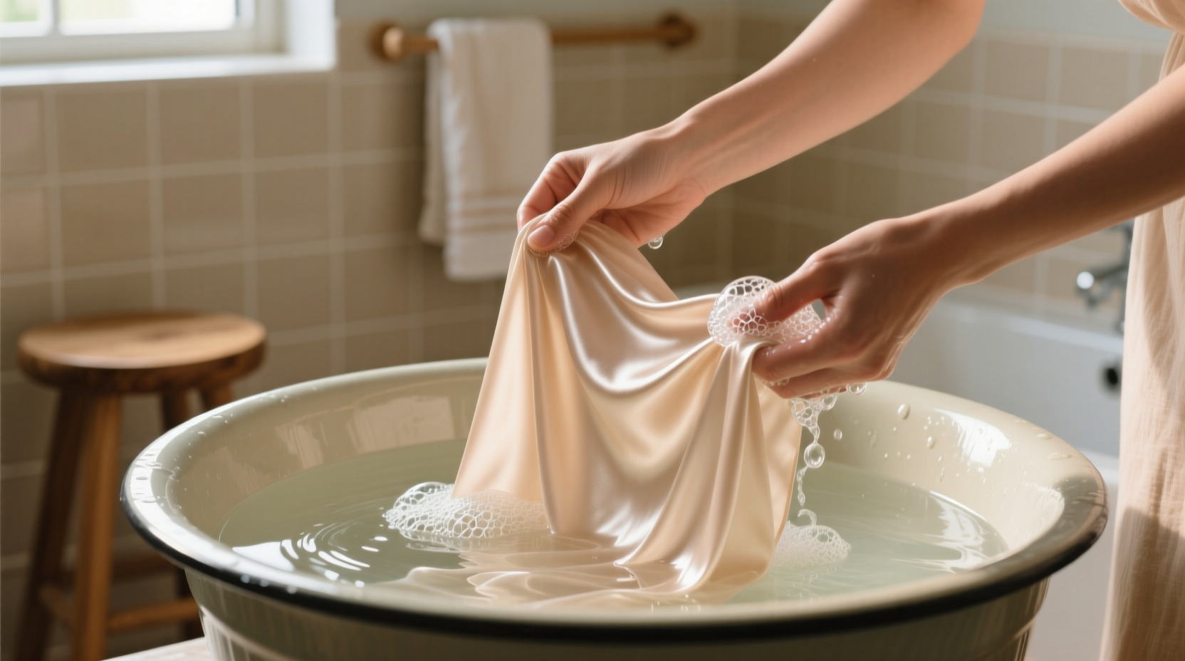 how to wash silk sheets