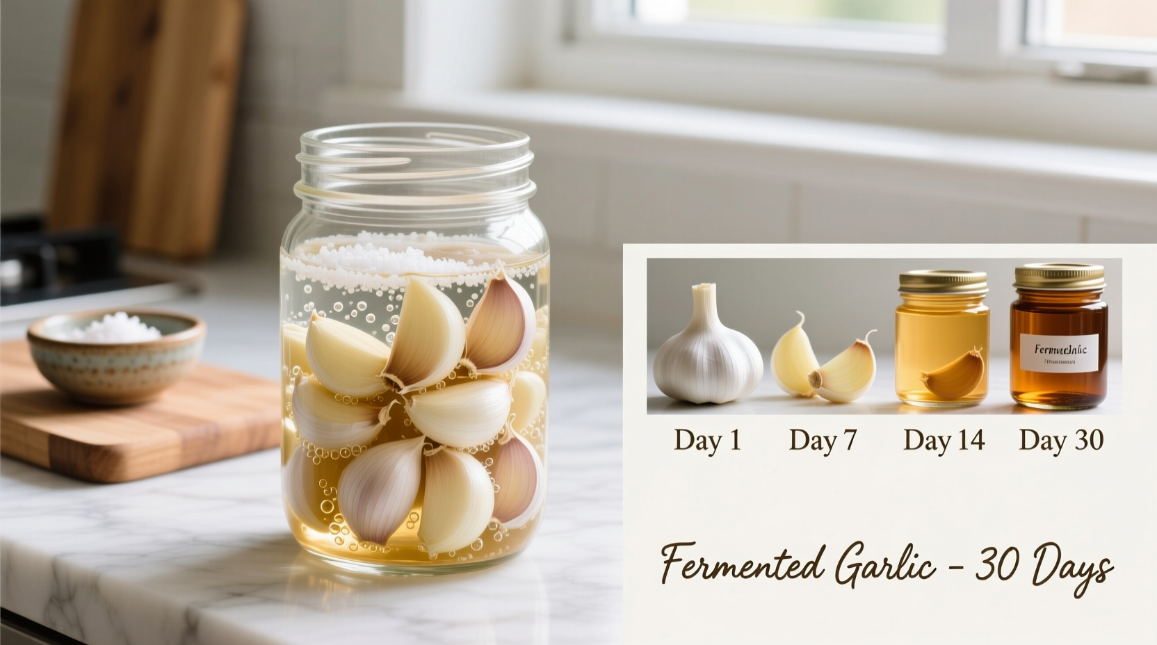 how to make fermented garlic at home