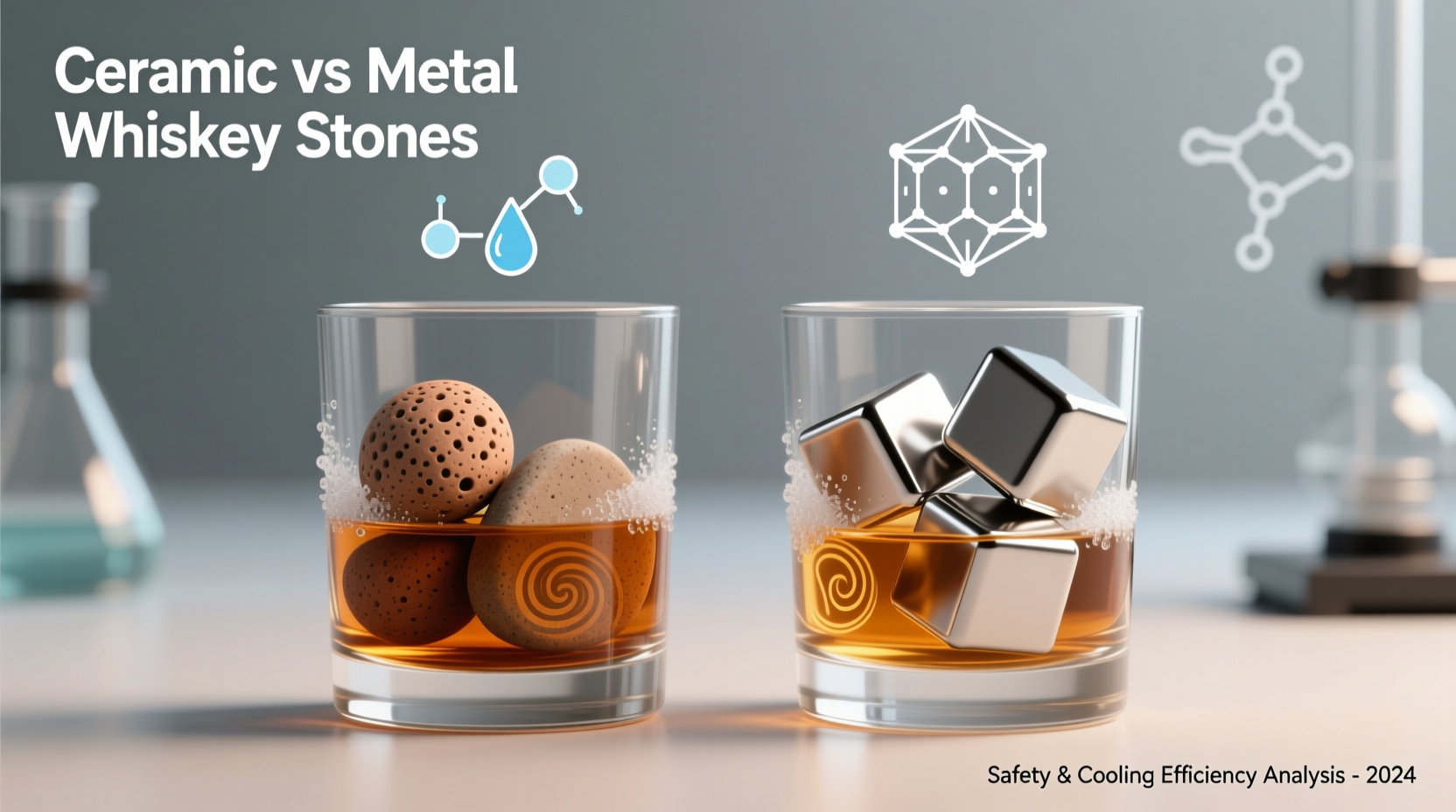 are ceramic whiskey stones actually safer than freezing metal ones