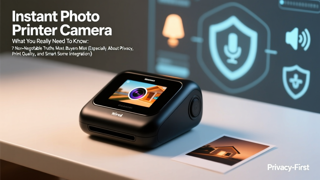 Instant Photo Printer Camera What You Really Need To Know: 7 Non-Negotiable Truths Most Buyers Miss (Especially About Privacy, Print Quality, and Smart Home Integration)