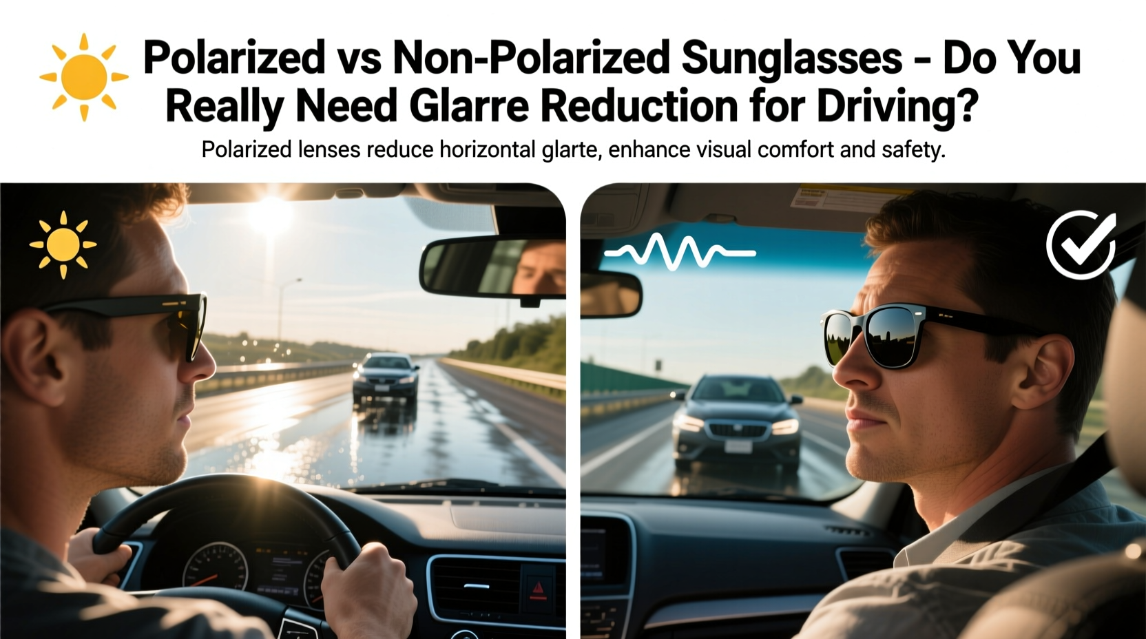 polarized sunglasses vs non polarized do you really need glare reduction for driving