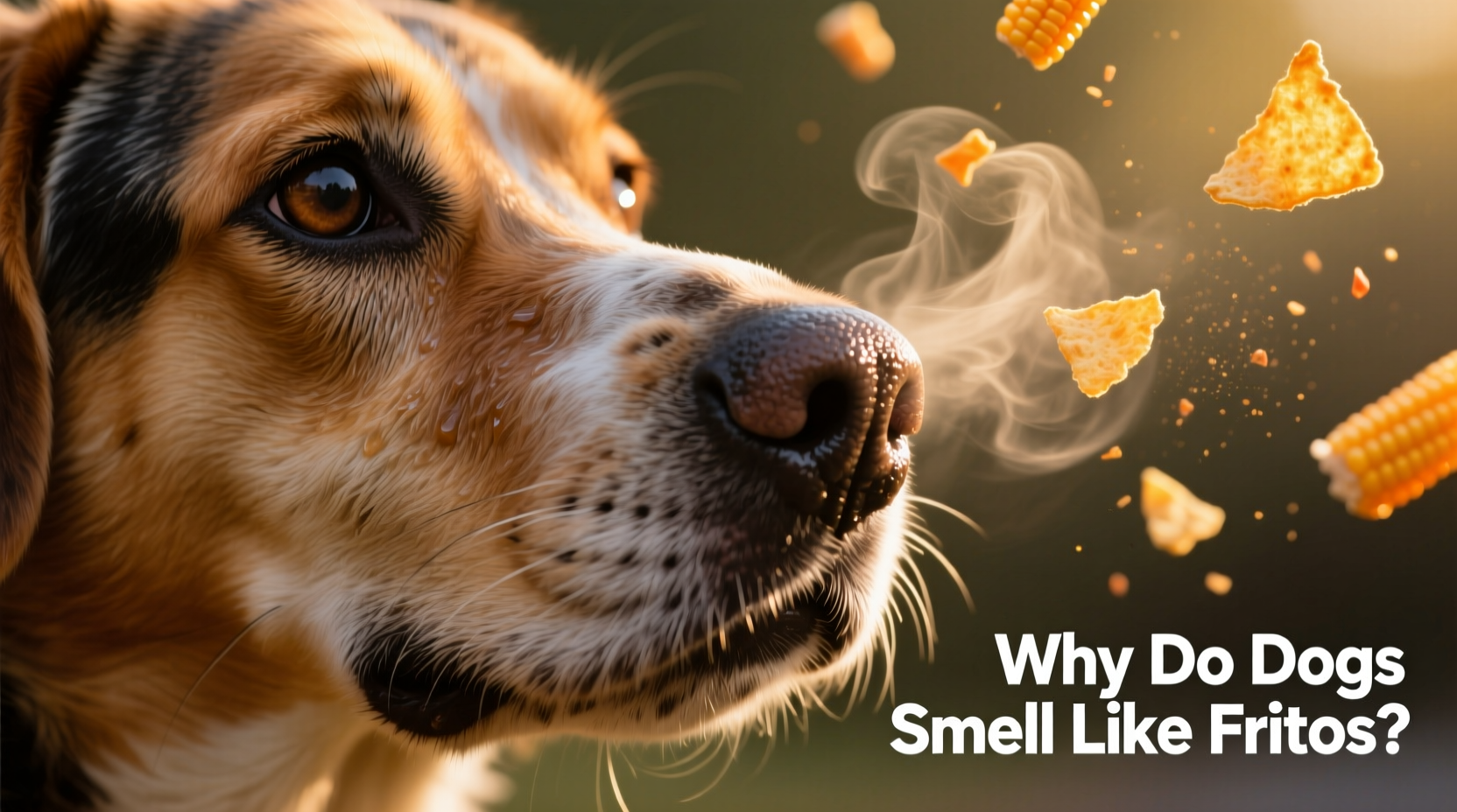 why do dogs smell specifically like fritos corn chips explanation