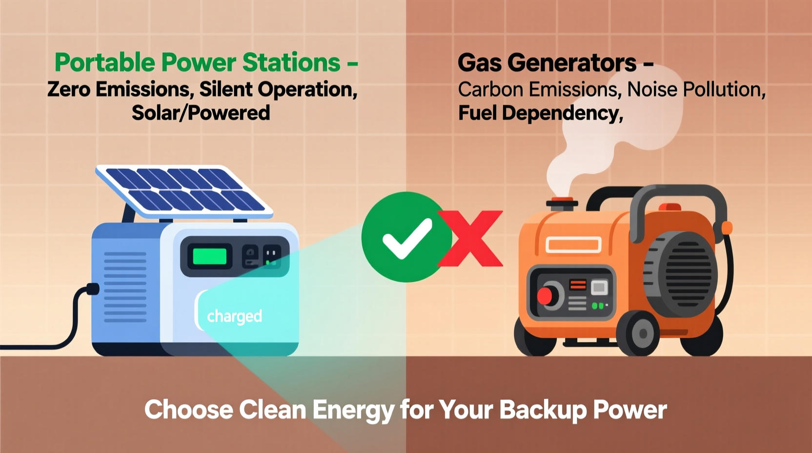 portable power stations vs gas generators eco friendly backup power